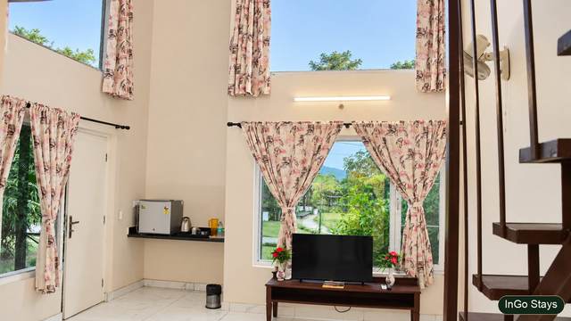 Duplex room interior at The Big Mama Eco Resort near Jim Corbett National Park