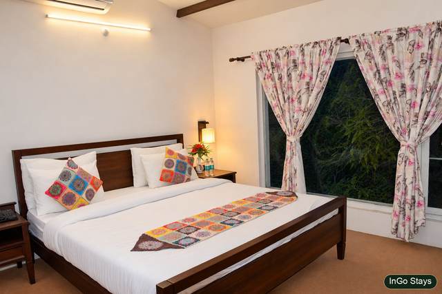 Duplex room interior at The Big Mama Eco Resort near Jim Corbett National Park