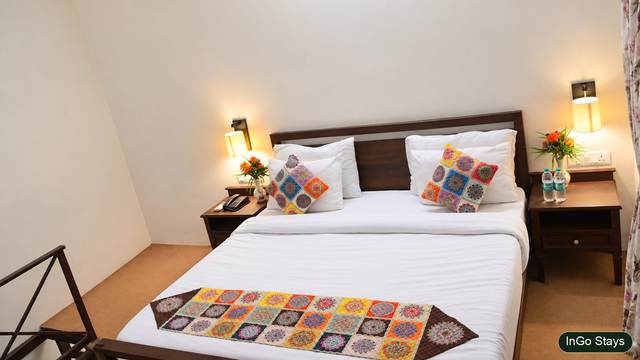 Duplex room interior at The Big Mama Eco Resort near Jim Corbett National Park